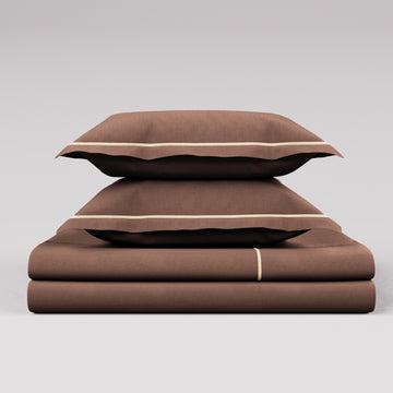 CONFINE Set Lenzuola - Cioccolato