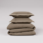 CONFINE Set Copripiumino - Fango