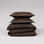 CONFINE Set Copripiumino - Fondente