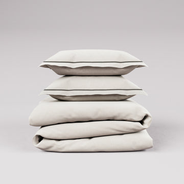 CONFINE Set Copripiumino - Madreperla