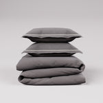 CONFINE Set Copripiumino - Antracite